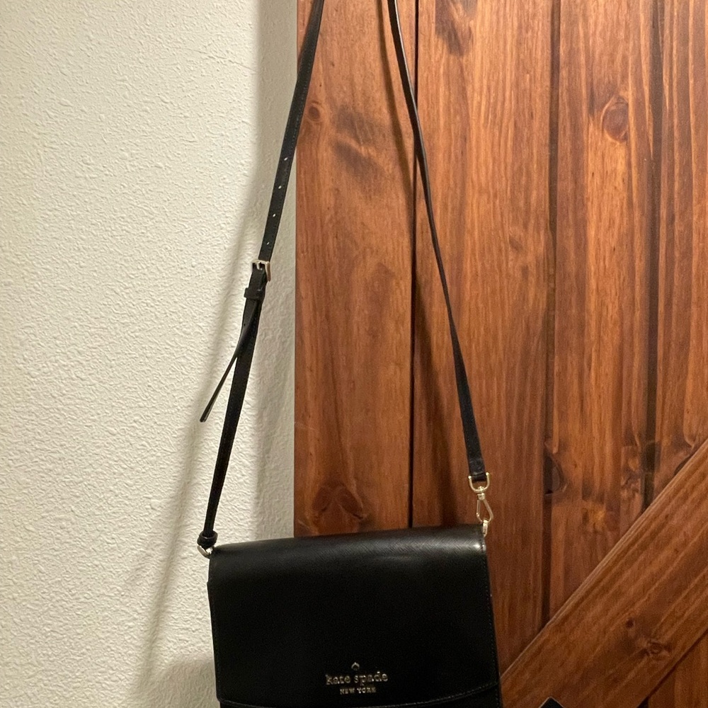Kate Spade Sleek Black Crossbody Bag